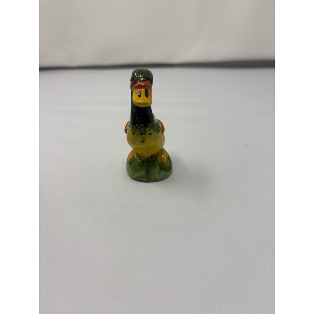Vintage Japan Ceramic Colorful Duck Salt Pepper Figuring Replacement 1950's MCM